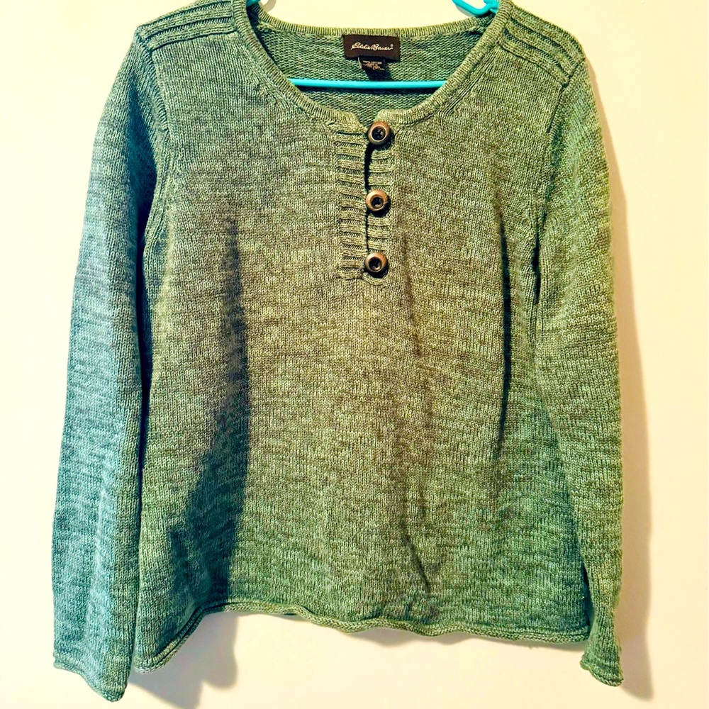 Vintage Eddie Bauer Light Green Pullover